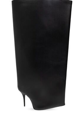 Sleek Black Over-the-Knee Stiletto Boots